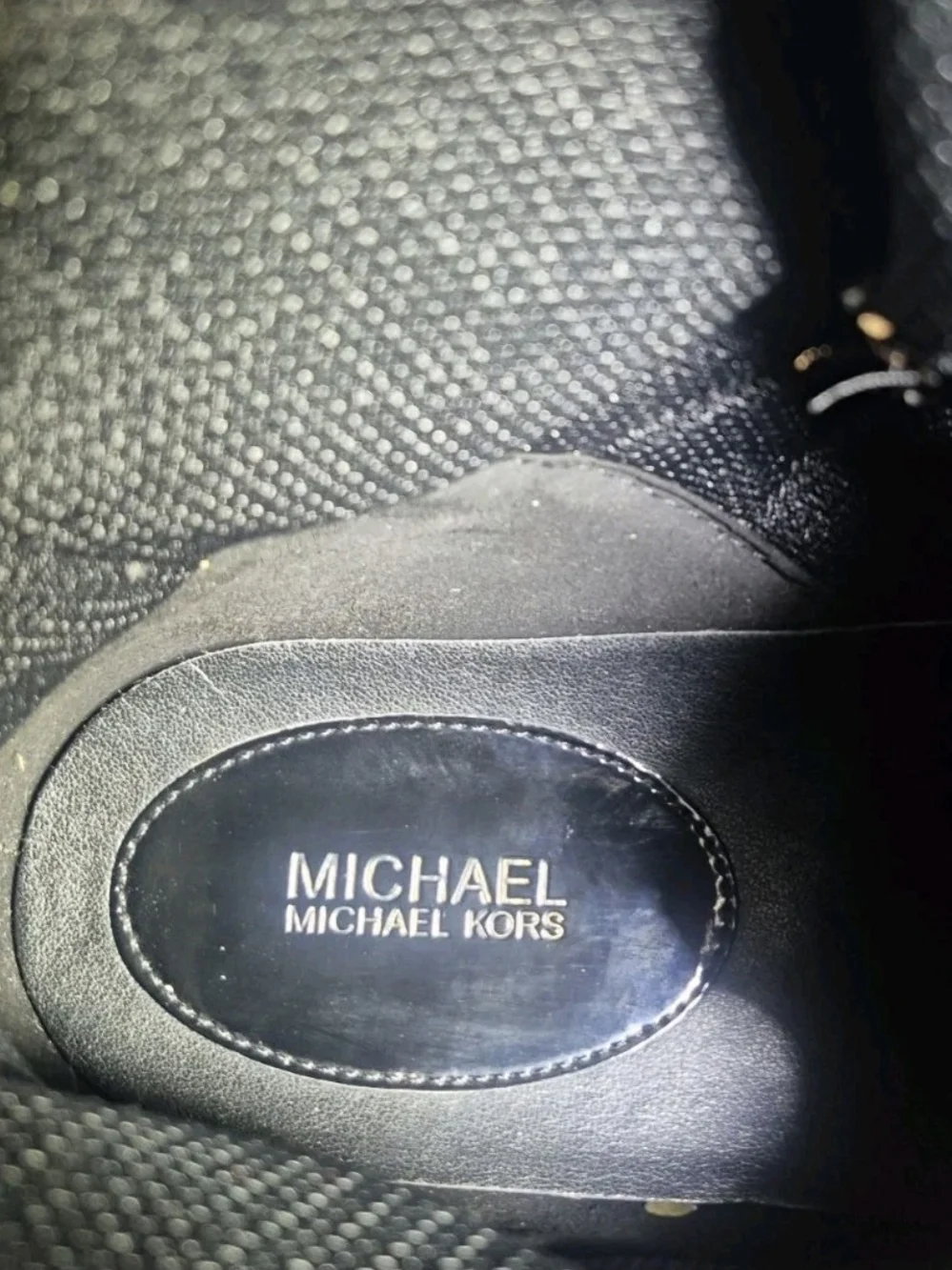 Michael Kors Kids' Gold Glitter High-Top Sneakers